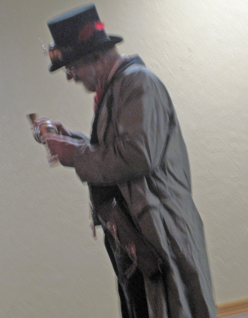 Gary's  handy alternate use for a pistol: tippling.